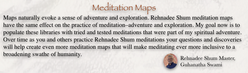 Meditation Maps infuse the practice of meditation with a sense of adventure and exploration.